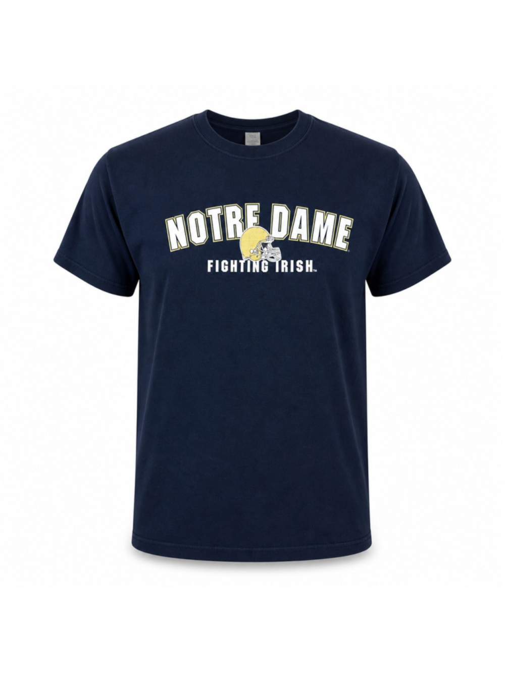 Vtg Y2K Notre Dame Fighting Irish T Shirt Mens Medium Blue NCAA Football Graphic